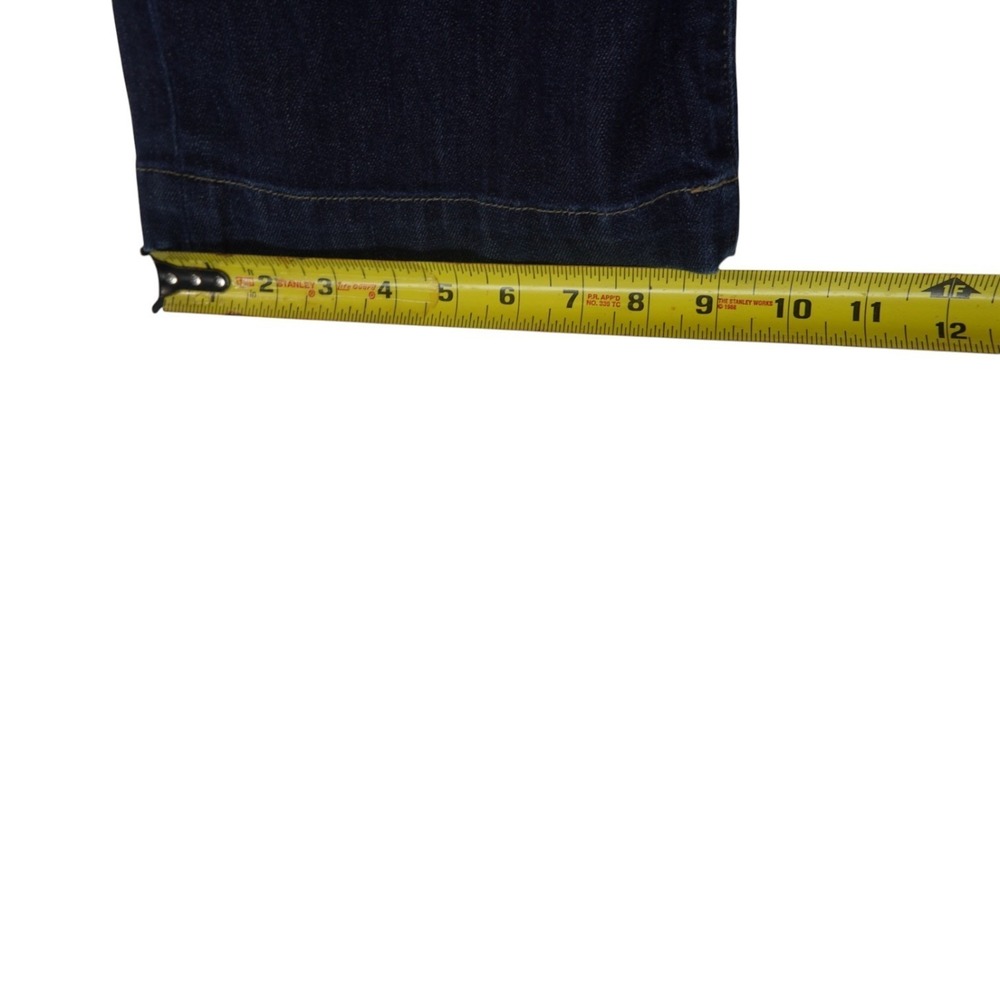 Gap 1969 Long & Lean Bootcut Jeans Womens 26/2L Blue Whiskering Denim Cotton - Picture 6 of 13
